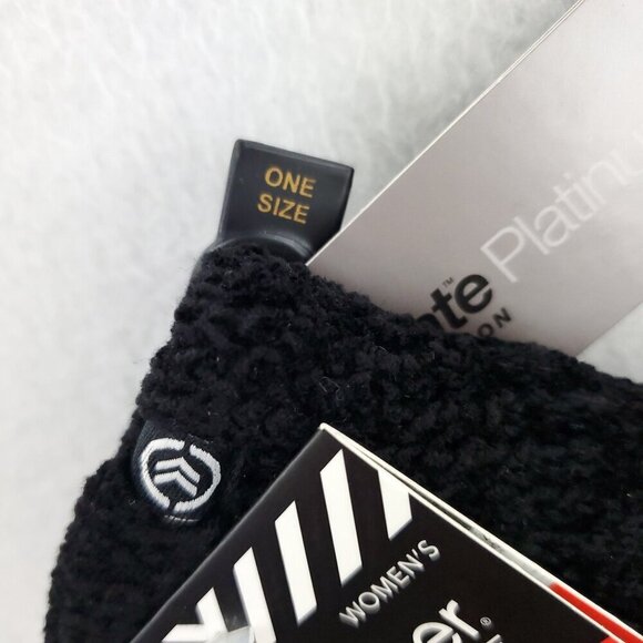 Isotoner Thinsulate Lined Gloves Soft Fuzzy Blk. Signature Casual Women One Size - Picture 8 of 14